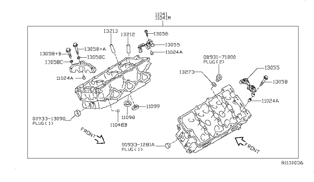 2012 Nissan Altima Cylinder Head & Rocker Cover Diagram 3