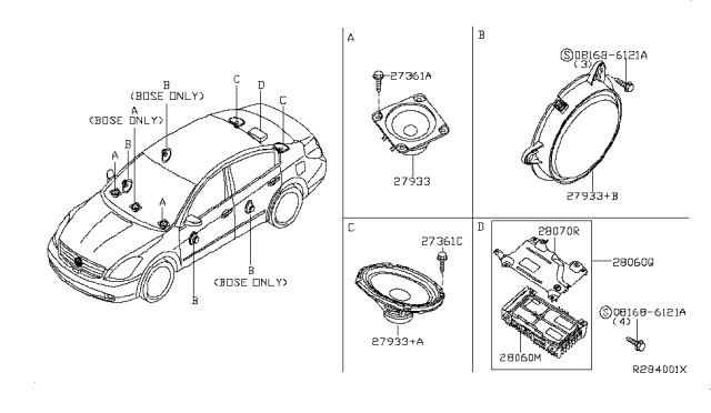 2010 Nissan Altima Speaker Diagram 1