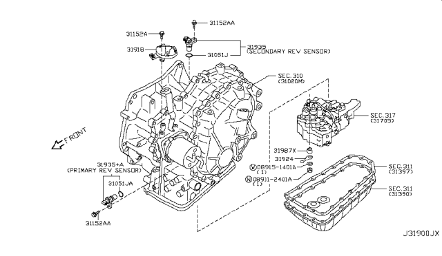 2010 Nissan Altima Control Switch & System Diagram 1