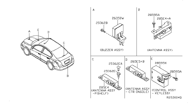 2007 Nissan Altima Electrical Unit Diagram 1