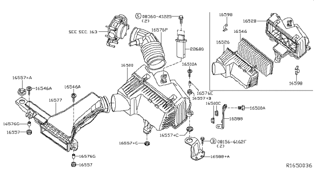 2009 Nissan Altima Air Cleaner Diagram 2