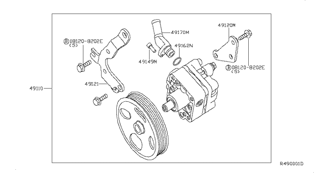 2007 Nissan Altima Power Steering Pump Diagram 1