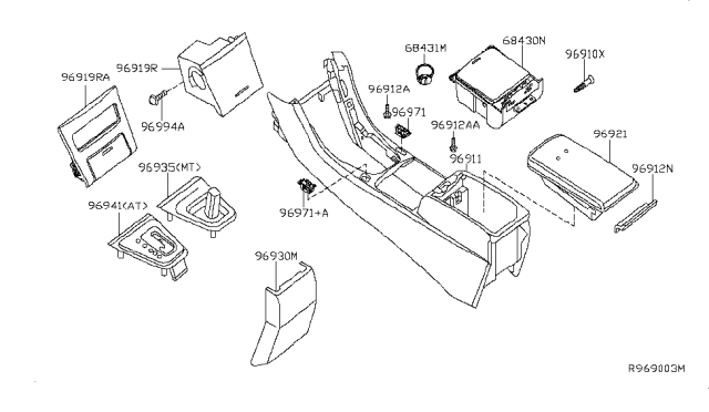 2012 Nissan Altima Console Box Diagram