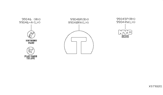 2014 Nissan NV200 Taxi Accent Stripe Diagram