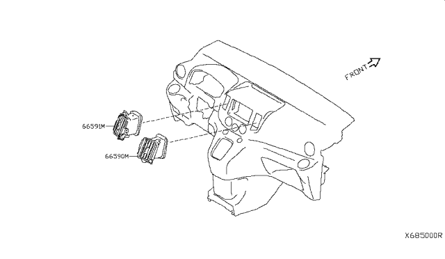 2014 Nissan NV200 Taxi Ventilator Diagram
