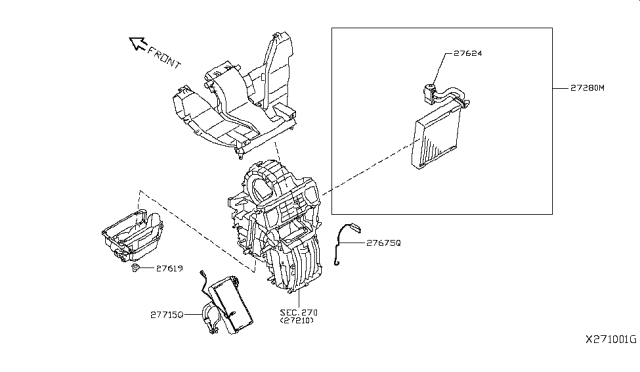 2015 Nissan NV Cooling Unit Diagram 2