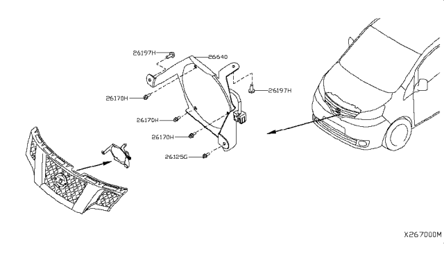 2014 Nissan NV200 Taxi Lamps (Others) Diagram 3