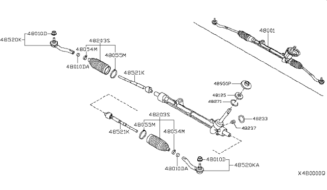 2014 Nissan NV Manual Steering Gear Diagram