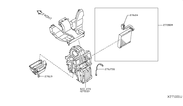 2016 Nissan NV Cooling Unit Diagram 3