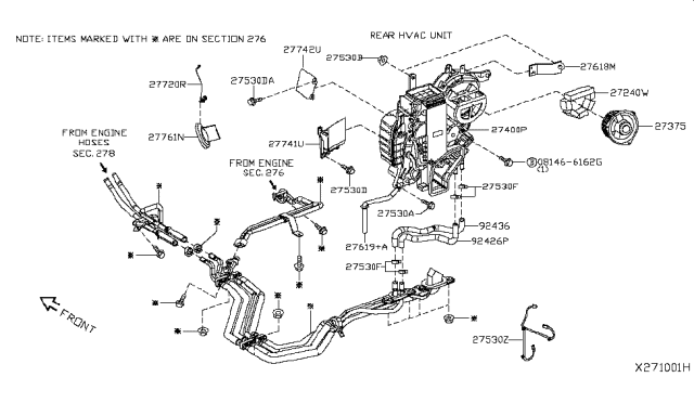 2014 Nissan NV Cooling Unit Diagram 2