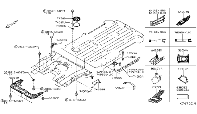 2016 Nissan NV200 Taxi Floor Fitting Diagram 1