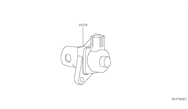 2016 Nissan NV200 Taxi EGR Parts Diagram 2