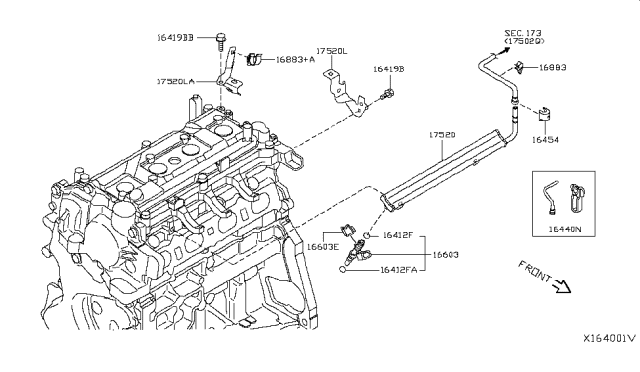 2014 Nissan NV200 Taxi Fuel Strainer & Fuel Hose Diagram