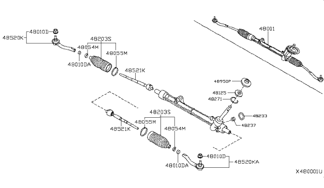 2019 Nissan NV Manual Steering Gear Diagram