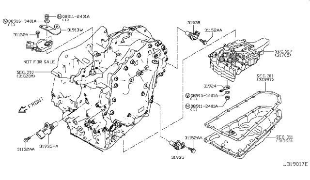 2016 Nissan NV Control Switch & System Diagram 1