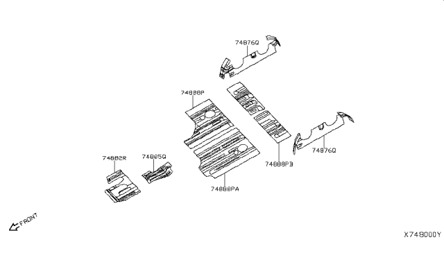 2014 Nissan NV Floor Fitting Diagram 3