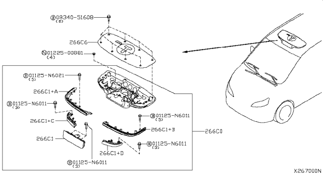 2016 Nissan NV200 Taxi Lamps (Others) Diagram 4