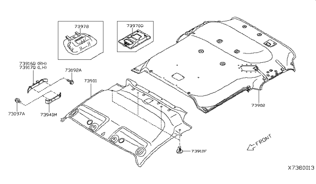 Grip Assembly-Assist,LH Diagram for 73940-1CB2B