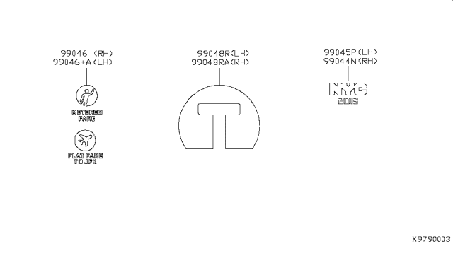 2016 Nissan NV200 Taxi Accent Stripe Diagram 1