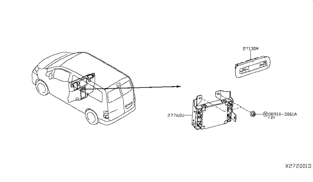 2014 Nissan NV200 Taxi Control Unit Diagram 2