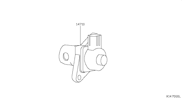 2016 Nissan NV200 Taxi EGR Parts Diagram 1