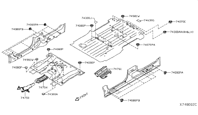 2018 Nissan NV200 Taxi Floor Fitting Diagram 2