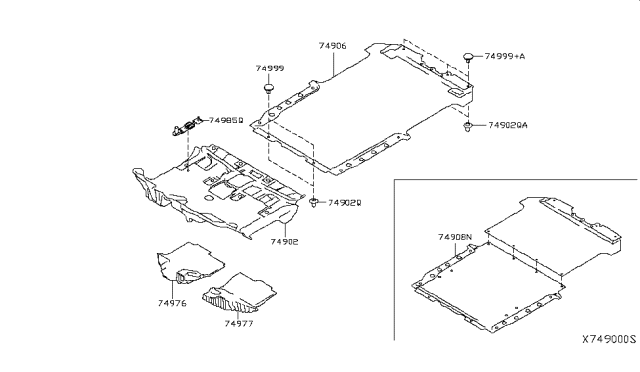 2014 Nissan NV200 Taxi Floor Trimming Diagram