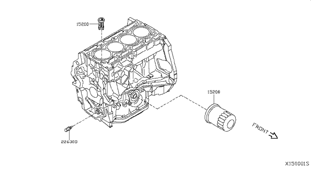 2014 Nissan NV200 Taxi Lubricating System Diagram