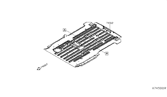 2017 Nissan NV Floor Panel (Rear) Diagram 2