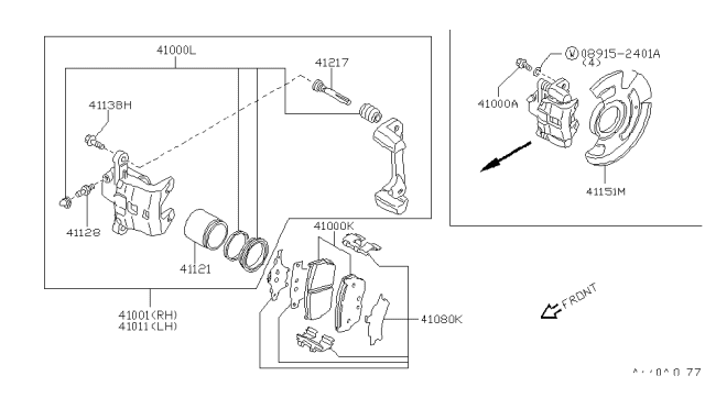 1993 Nissan Sentra Front Brake Diagram 3