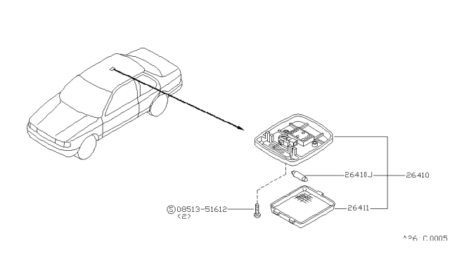 1993 Nissan Sentra Room Lamp Diagram 4