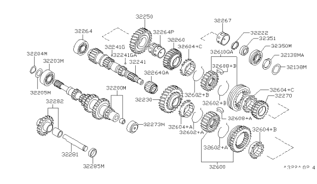 1993 Nissan Sentra Transmission Gear Diagram 1