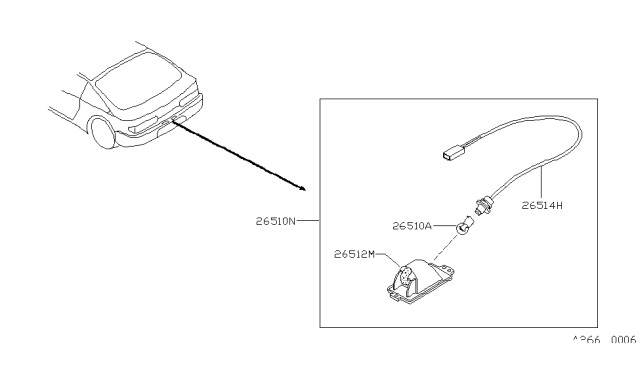 1994 Nissan Sentra Licence Plate Lamp Diagram 2