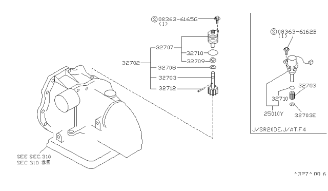 1994 Nissan Sentra Speedometer Pinion Diagram 3