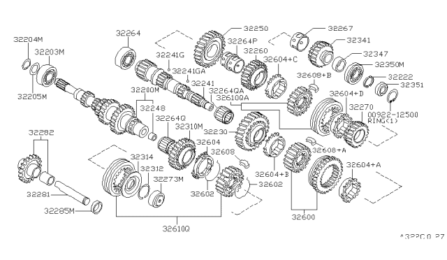 1992 Nissan Sentra Transmission Gear Diagram 3