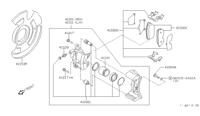 1994 Nissan Sentra Front Brake Diagram 4