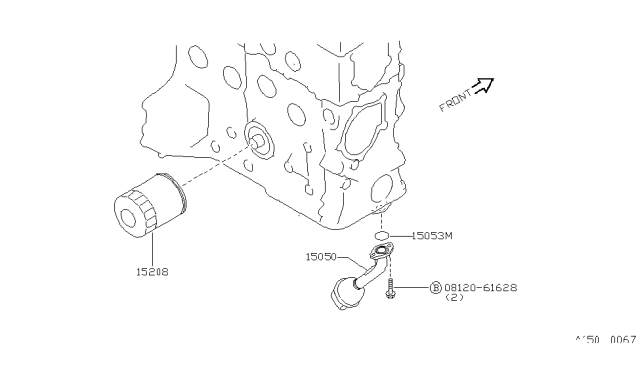 1993 Nissan Sentra Lubricating System Diagram 1