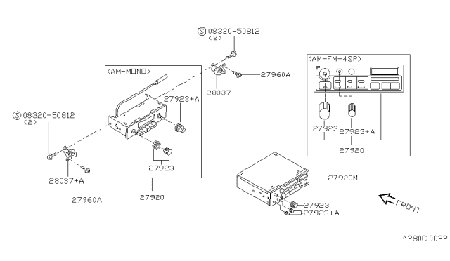 1994 Nissan Sentra Audio & Visual Diagram 6