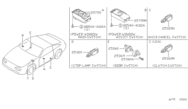 1993 Nissan Sentra Switch Diagram 4