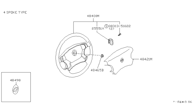 1994 Nissan Sentra Steering Wheel Diagram 2