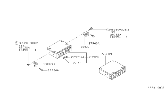 1993 Nissan Sentra Audio & Visual Diagram 5