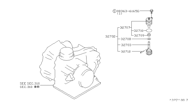 1993 Nissan Sentra Speedometer Pinion Diagram 2