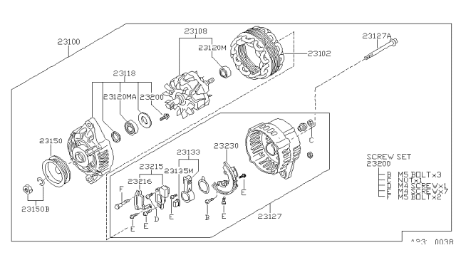 1992 Nissan Sentra Alternator Diagram 1