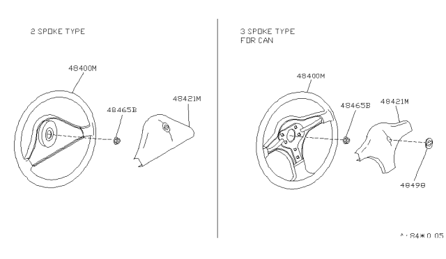 1991 Nissan Sentra Steering Wheel Diagram 1