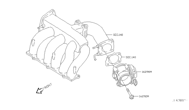 2006 Nissan Murano Throttle Chamber Diagram