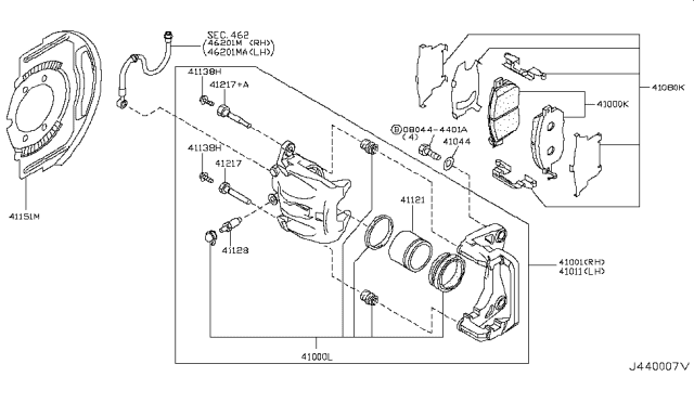 2004 Nissan Murano Front Brake Diagram 2