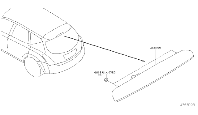 2007 Nissan Murano High Mounting Stop Lamp Diagram