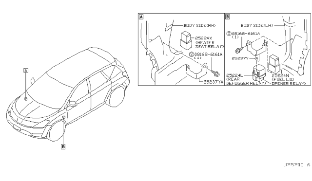 2005 Nissan Murano Relay Diagram 4