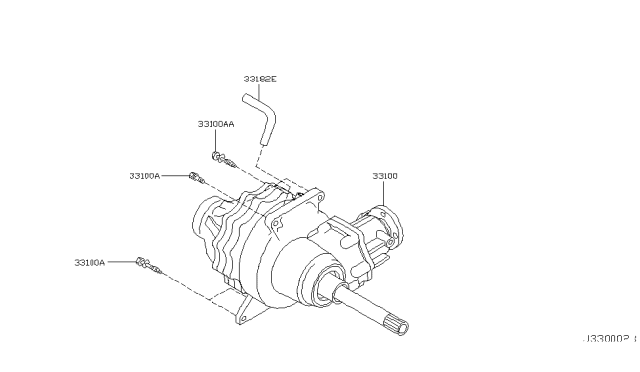 2005 Nissan Murano Transfer Assembly & Fitting Diagram 1