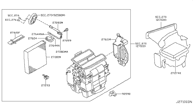 2004 Nissan Murano Cooling Unit Diagram 3